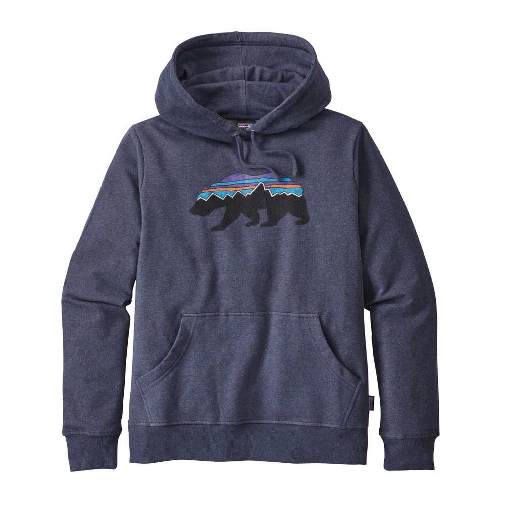Patagonia W's Fitz Roy Bear Midweight Uprisal Hoody, Style # 39522, size S, blue